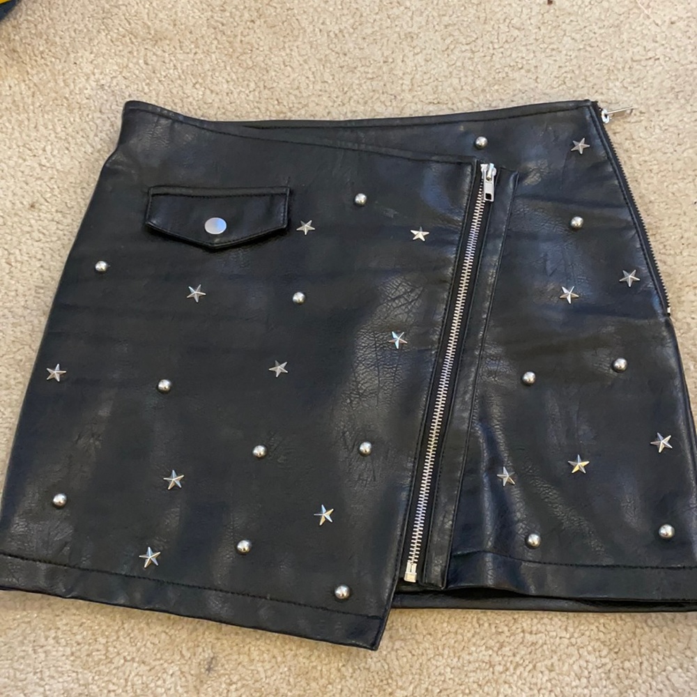 F21 Leather Skirt